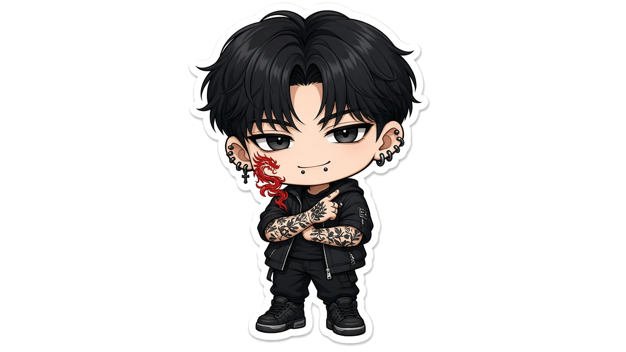 Kai Chibi Kiss-Cut Sticker