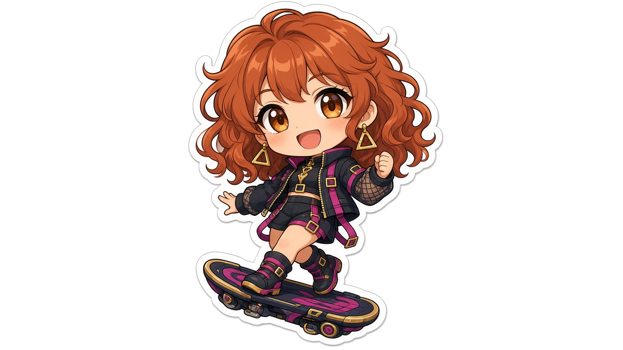 Nova Chibi Kiss-Cut Sticker