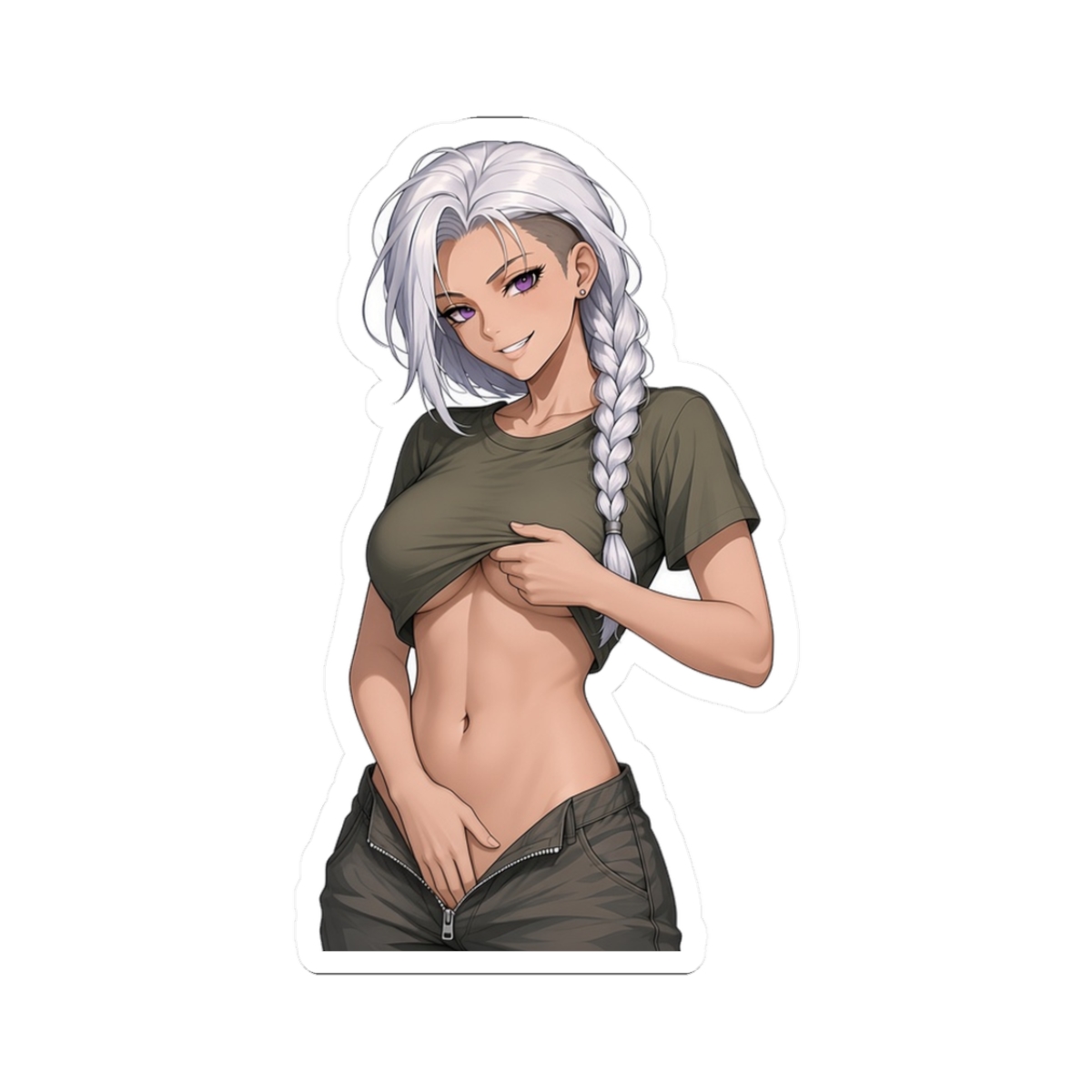 Vesper Kane Zipper Tease Sticker